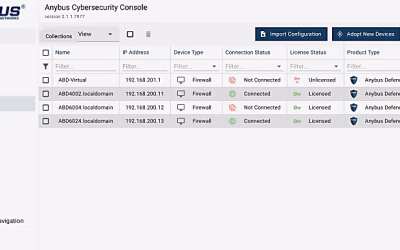 Anybus Cybersecurity Console – 10 assets